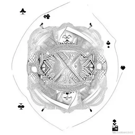 Playing cards  tattoo design idea