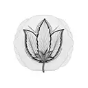 weed leaf tattoo design idea