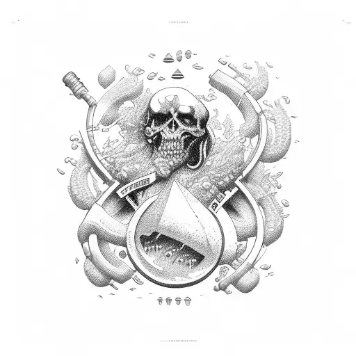 homebrew, beer, water, hops, barley tattoo design idea