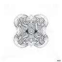 A geometric pattern incorporating snake scales and shapes, symbolizing your love for snakes and artistry tattoo design idea