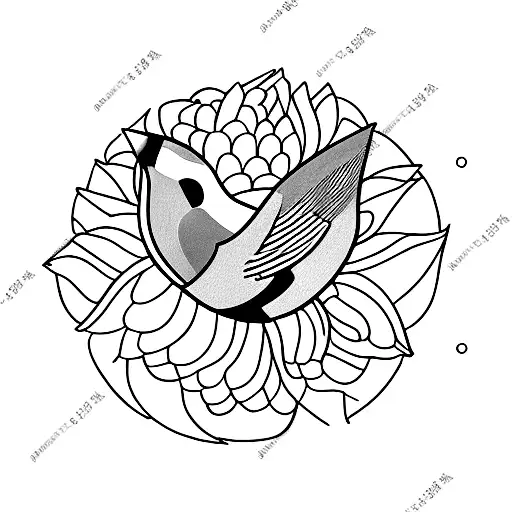 goldfinch tattoo design idea