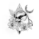 Goldfinch tattoo design idea
