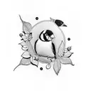 Goldfinch tattoo design idea