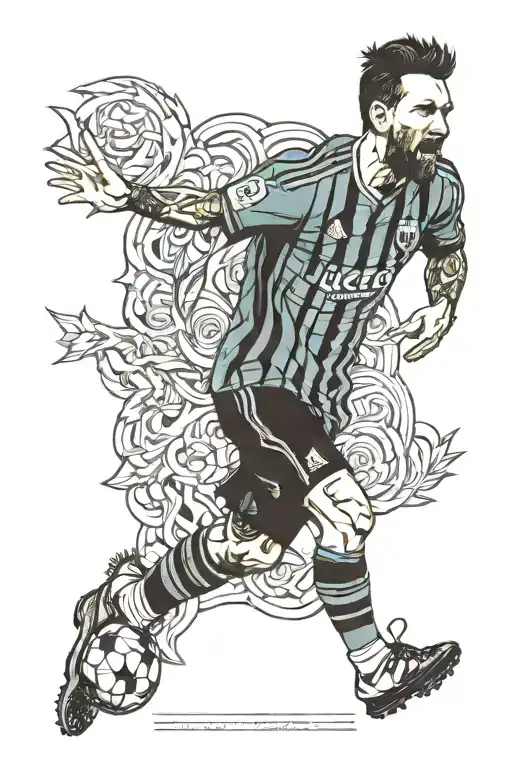 messi tattoo design idea