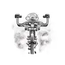 bicycle tattoo design idea