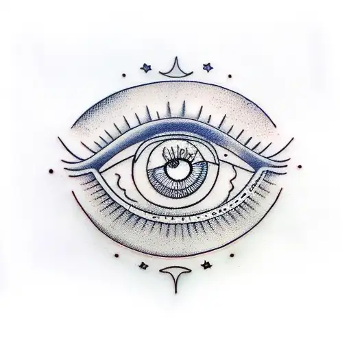 Illustration evil eye | Third eye tattoos, Greek evil eye tattoo, Evil eye  tattoo