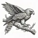 HAWK MOUNTAIN WITH S tattoo design idea