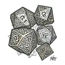 dnd dice tattoo design idea