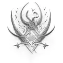 Deus ibis Toth tattoo design idea