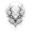 Deus ibis Toth tattoo design idea