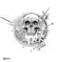 Deus ibis Toth tattoo design idea