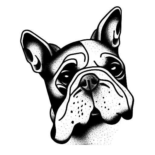 Dog tattoo design idea