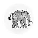 Elephant tattoo design idea