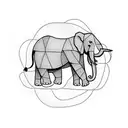 Elephant tattoo design idea