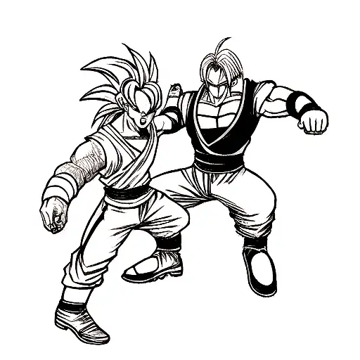 dragon ball z vs tekken tattoo design idea