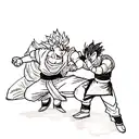 dragon ball z vs tekken tattoo design idea