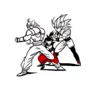 dragon ball z vs tekken tattoo design idea