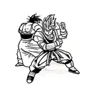 dragon ball z vs tekken tattoo design idea