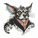 boogie an 90s cartoon characters tattoo design idea