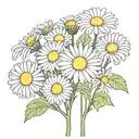chamomile flower  tattoo design idea