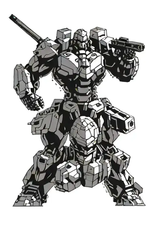 metal gear rizing tattoo design idea