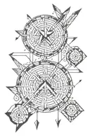 Sagittarius arrow  tattoo design idea