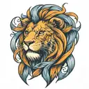 Lion tattoo design idea