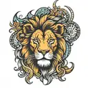 Lion tattoo design idea