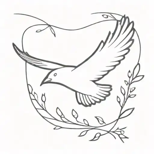 number 11 bird flying tattoo design idea