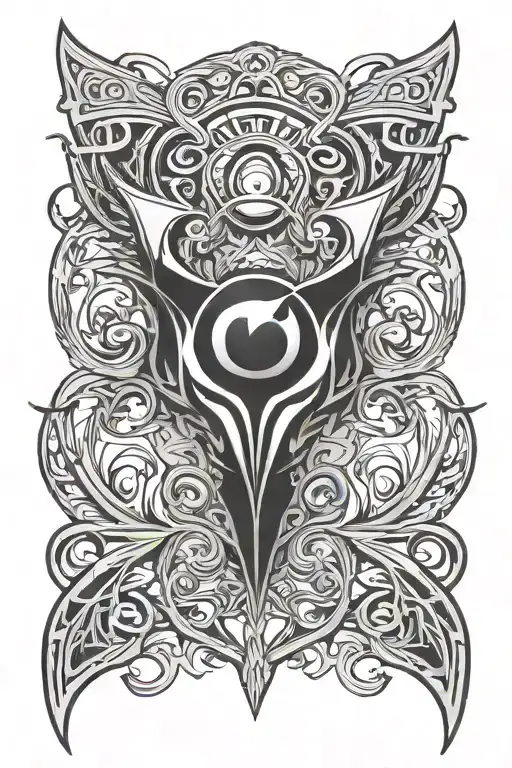 mazda 2 logo to seem like bat wings made minimal tattoo design idea