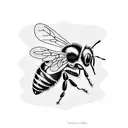 Honey Bee tattoo design idea