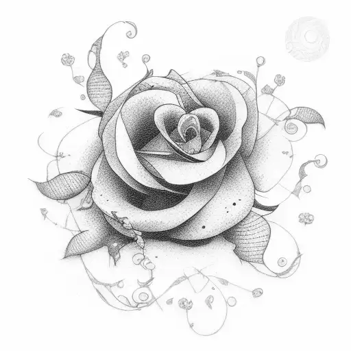 everything happens for a reason with flowers around  tattoo design idea