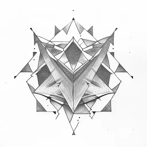3 Triangles tattoo design idea