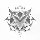 3 Triangles tattoo design idea