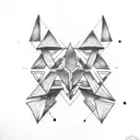 3 Triangles tattoo design idea