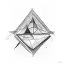 3 Triangles tattoo design idea