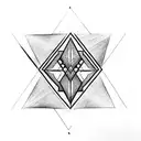 3 Triangles tattoo design idea