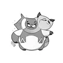 Snorlax chef tattoo design idea