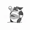 Snorlax chef tattoo design idea