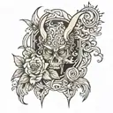 SH tattoo design idea