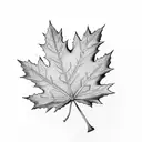 Maple Leaf tattoo design idea