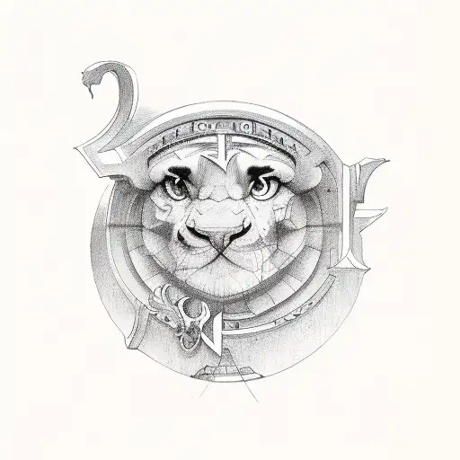 old english letters e46 tattoo design idea