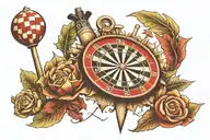 darts theme tattoo tattoo design idea