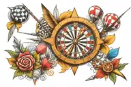 darts theme tattoo tattoo design idea