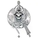 skeletor rider tattoo design idea