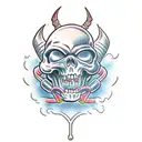 skeletor rider tattoo design idea