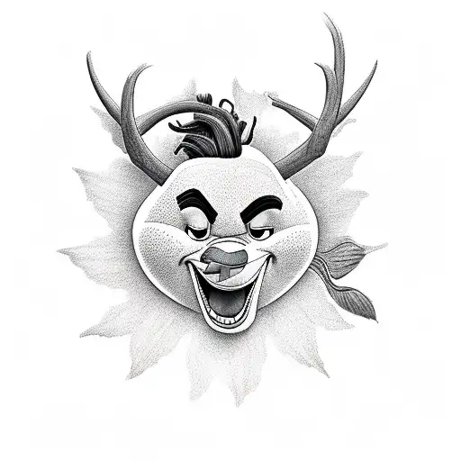 Olaf, maui from moana, and hakuna matata tattoo design idea