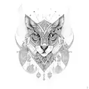 American traditional gypsy tattoo design idea