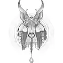 American traditional gypsy tattoo design idea