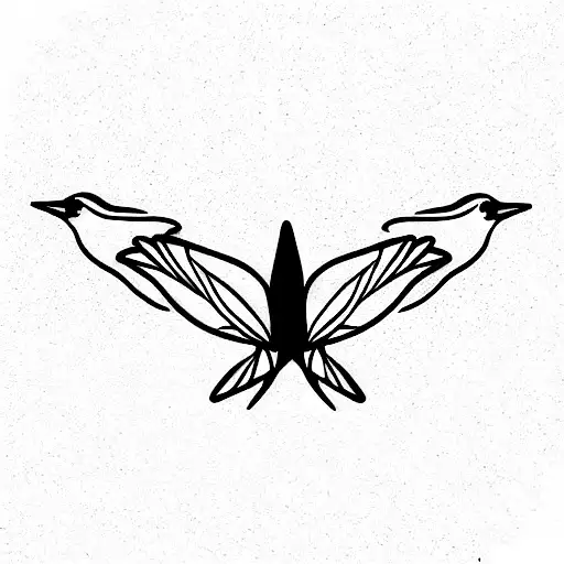 Three little birds representing my kids  tattoo design idea